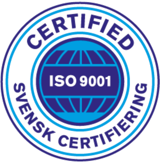 ISO 9001-certifikat – Svensk Certifiering
